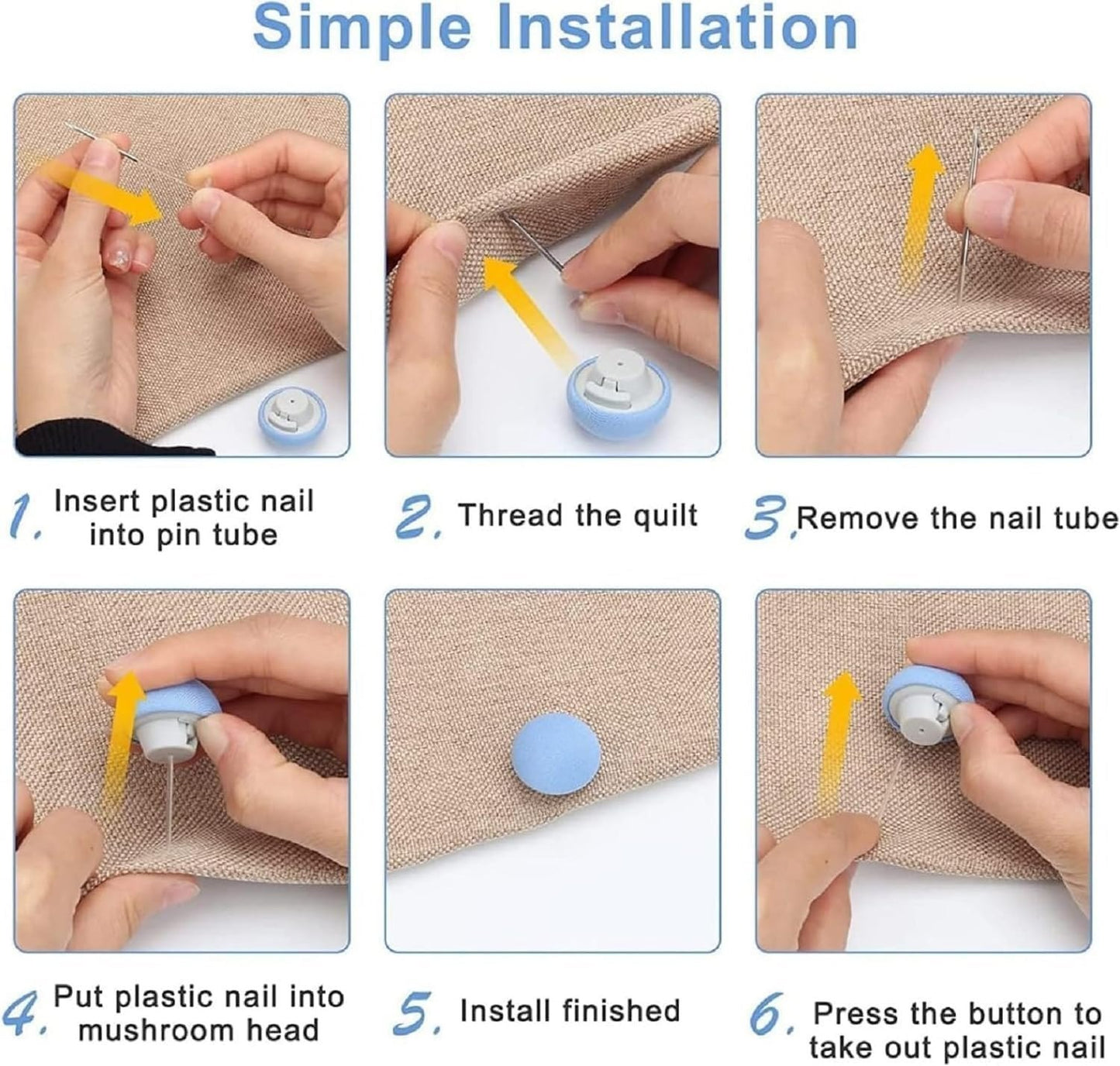 BedSheet Fixer Pins – Anti-Slip Quilt Holder pis