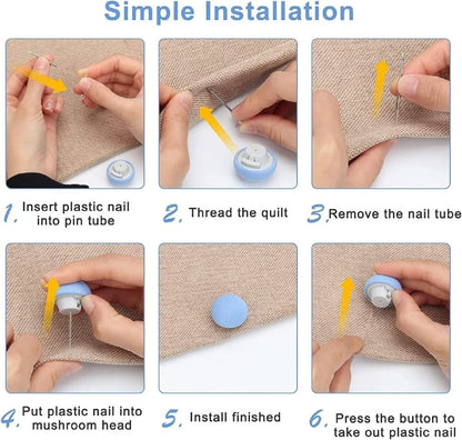 BedSheet Fixer Pins – Anti-Slip Quilt Holder pis