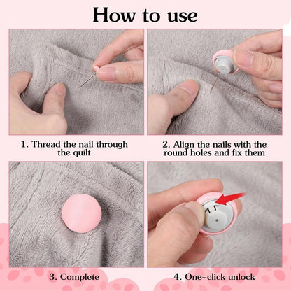 BedSheet Fixer Pins – Anti-Slip Quilt Holder pis